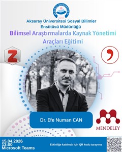 Bilimsel Araştırmalarda Kaynak Yönetimi Araçları Eğitimi